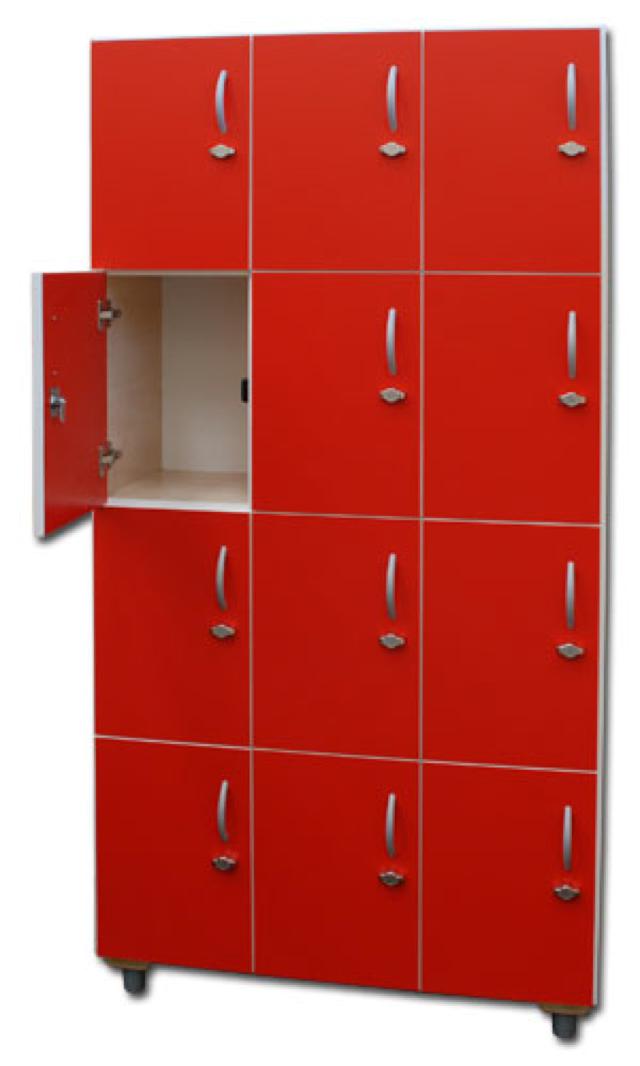 Changing room wardrobe with 12 doors (art.58)