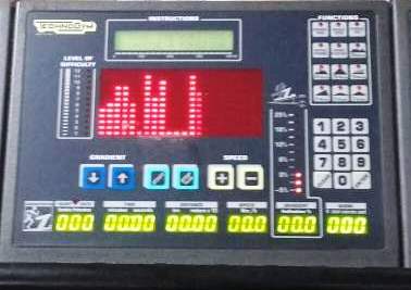 Complete console for Run race technogym