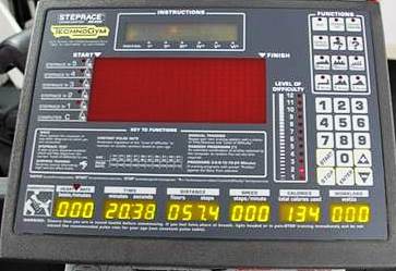 Consolle completa per Step race technogym