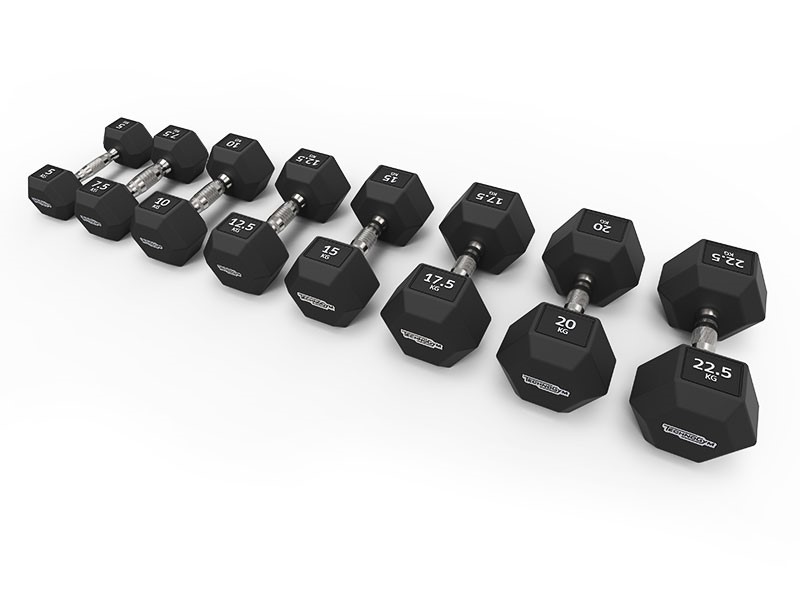 Technogym Hexagonal Dumbbells Series  da kg.5 a 22,5