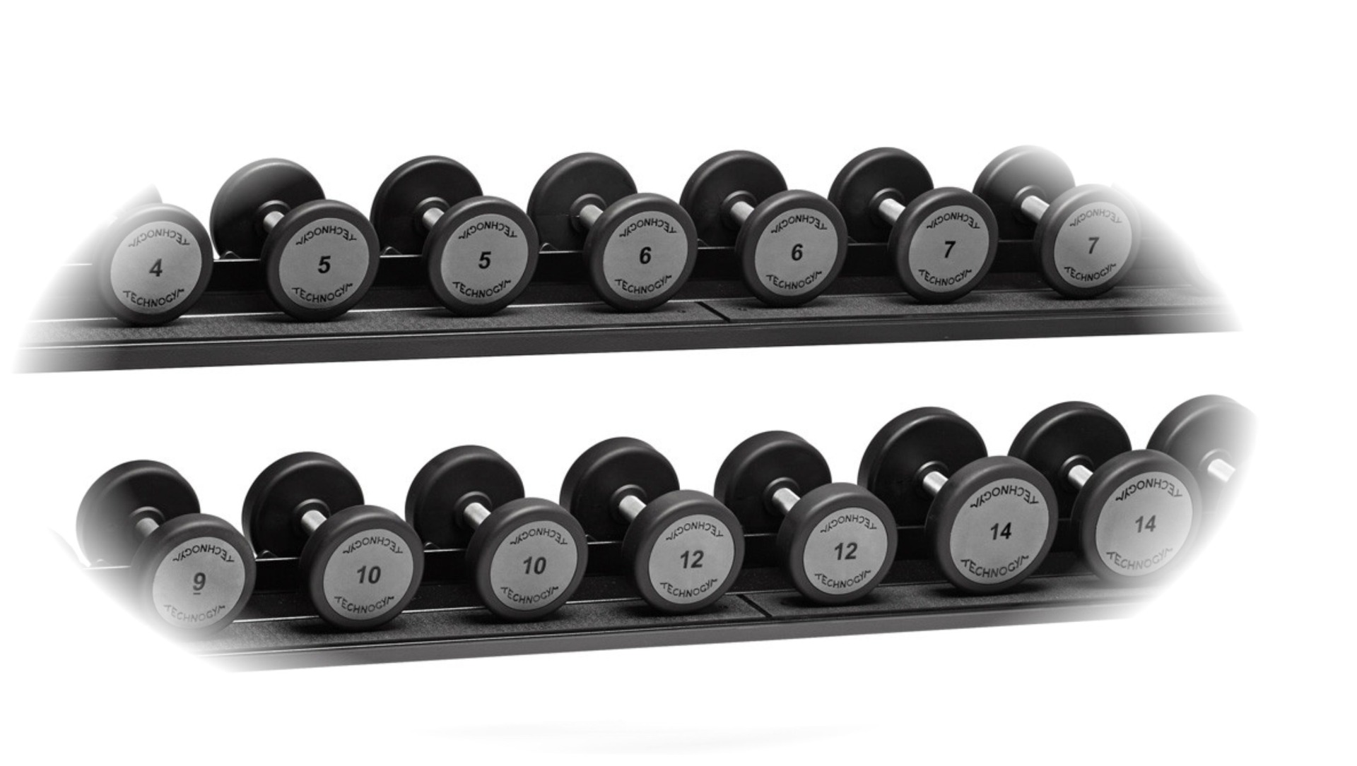 Urethane handles last technogym type