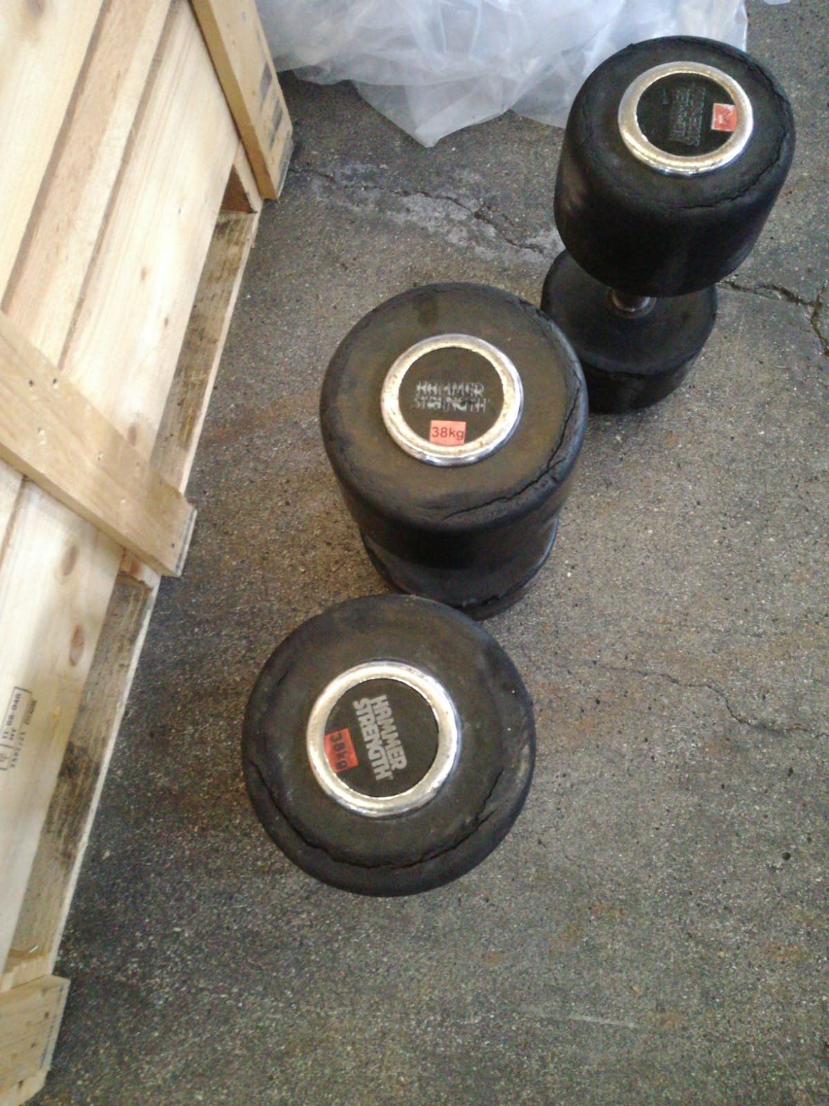 Hammer strength dumbells