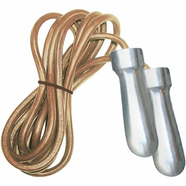 Corda da salto in pelle professionale  con manopole heavy AHF-090