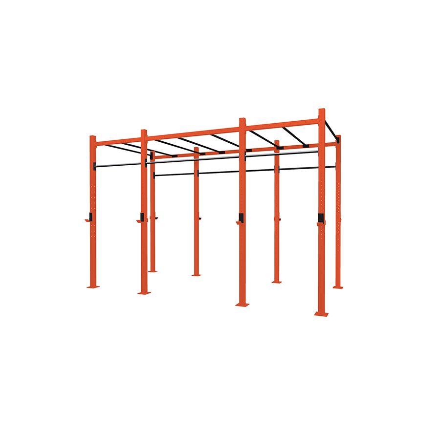 MASTER OUTDOOR 3-bay freestanding cage with Monkey Station GO75-3AMS