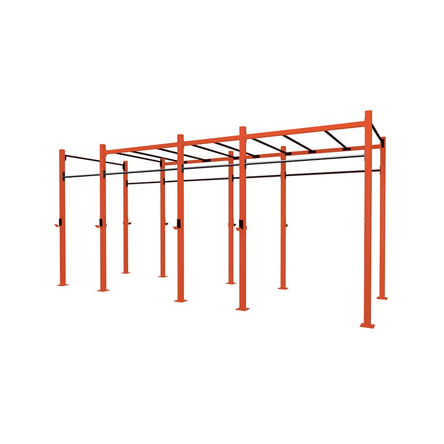 MASTER OUTDOOR 4-bay freestanding cage with Monkey Station GO75-4AMS