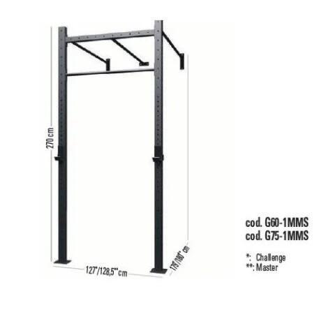 CHALLENGE 1-bay Wall Cage with Monkey Station - G60-1MMS