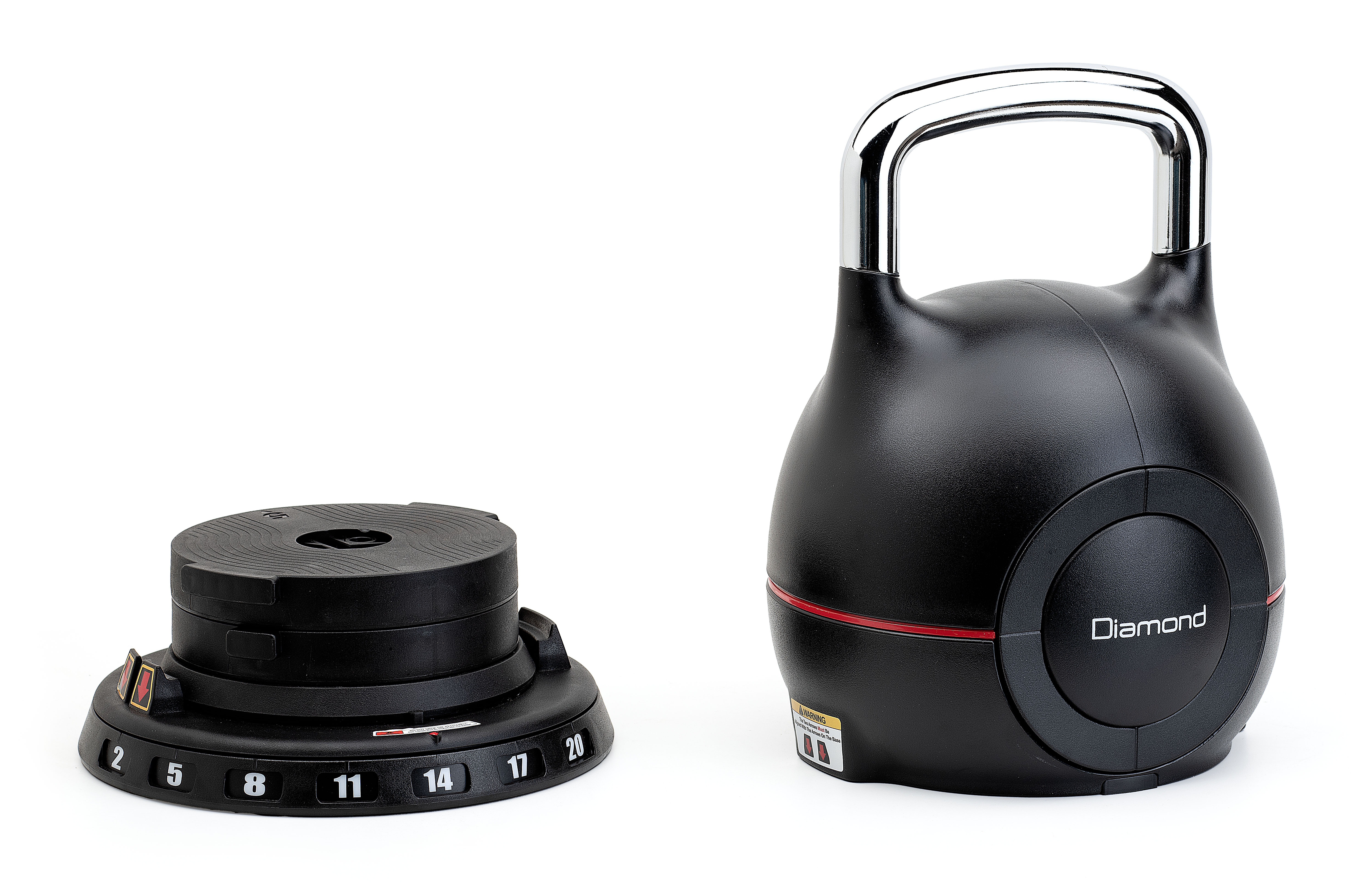 KETTLEBELL SELEZIONABILE IN ACCIAIO 2 - 20 kg - KBS2-20