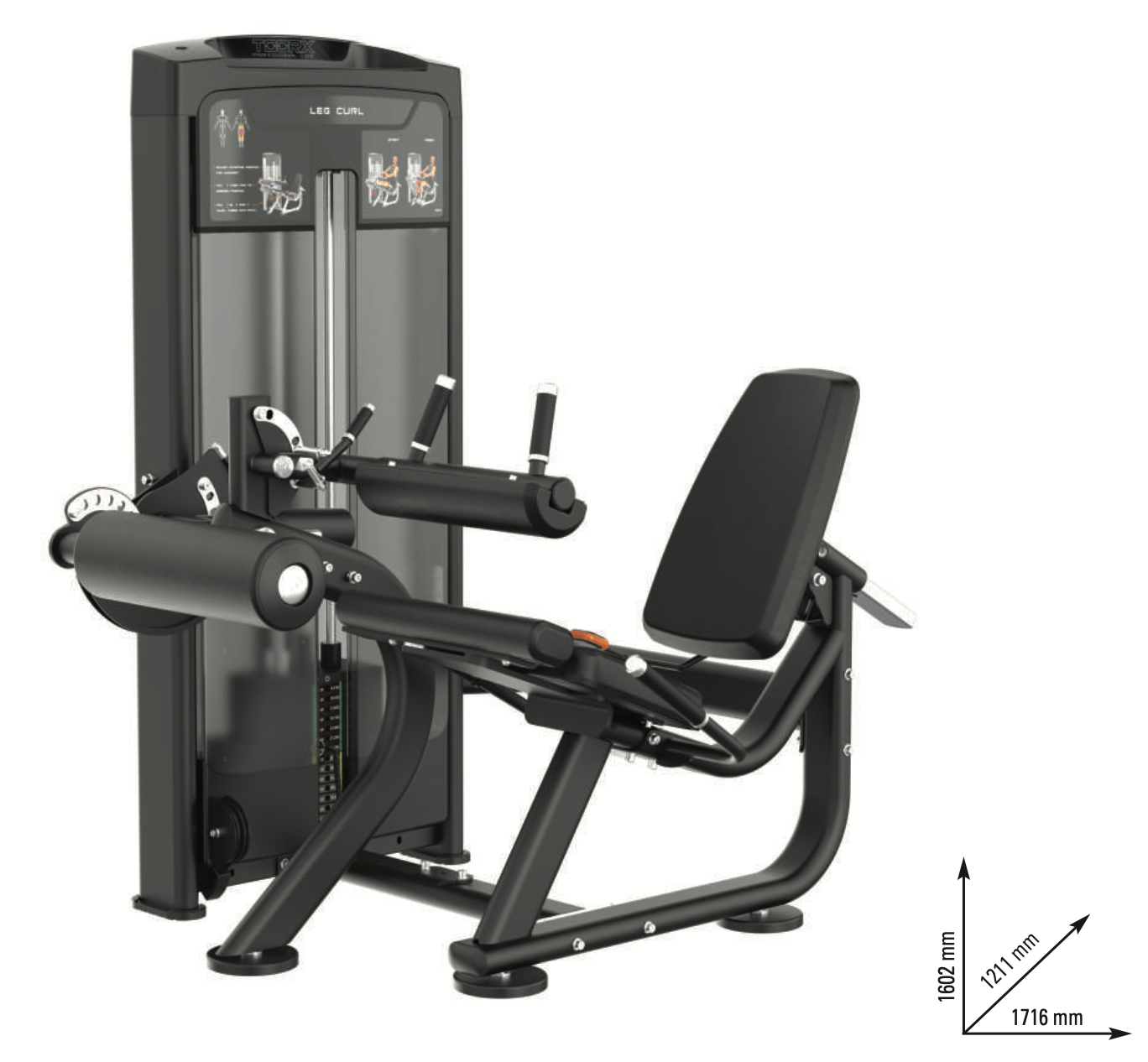 SEATED LEG CURL PIN LOADED PLX8850 (ABSOLUTE LINE) - PLX-8850