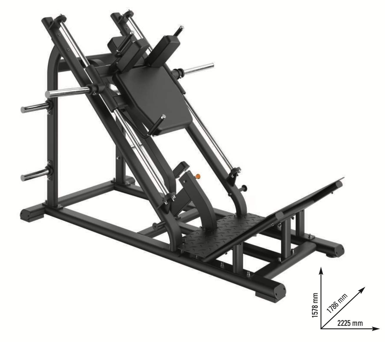 LINEAR HACK SQUAT PLATE LOADED FWX9190 (ABSOLUTE LINE) - FWX-9190