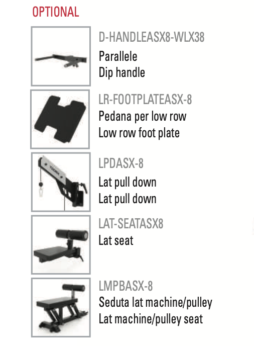 Low row foot plate per ASX-8000 - LR-FOOTPLATEASX-8 