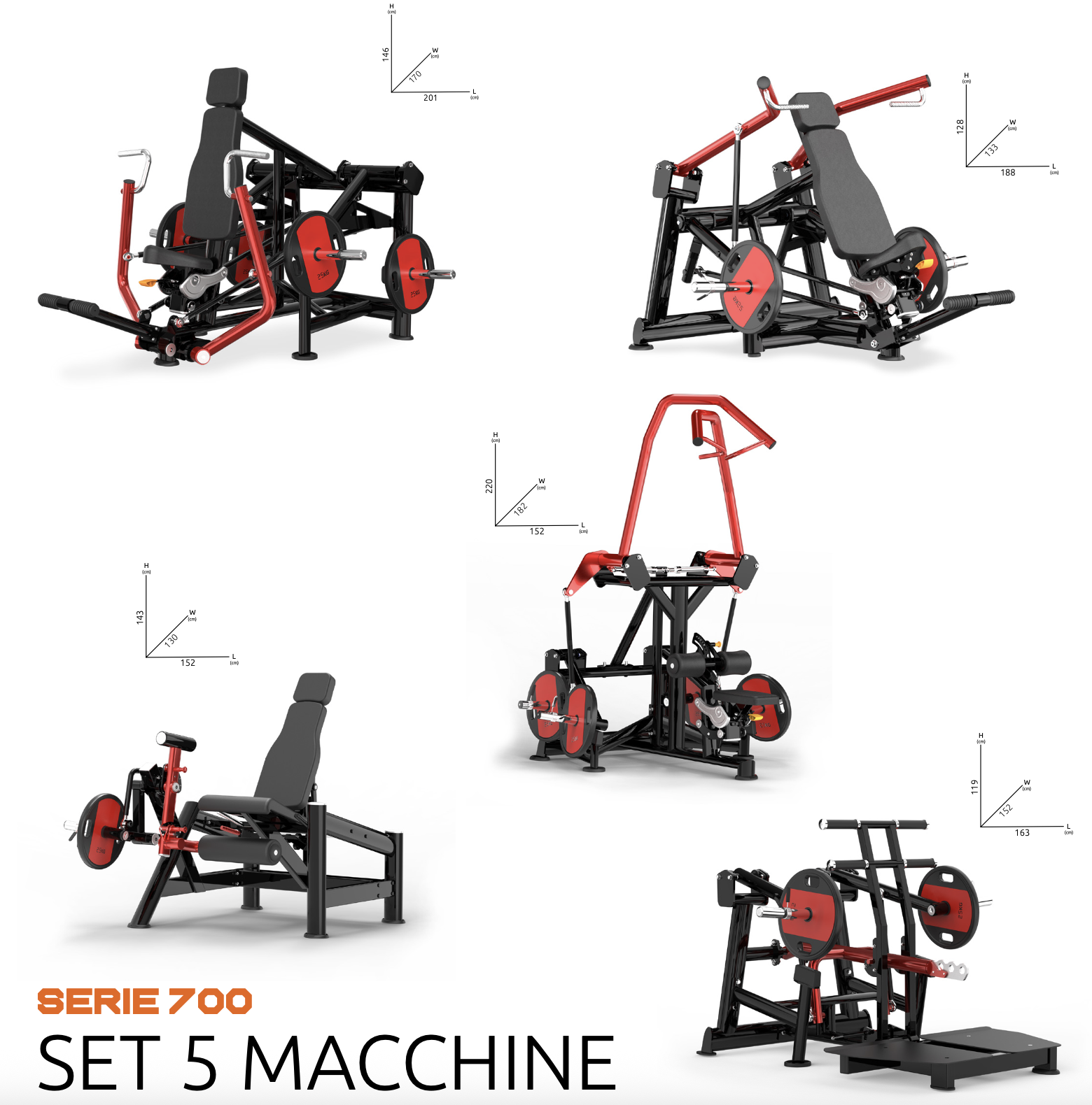SET 5 MACCHINE (SERIE 700) - PL700-FANTASTIC5