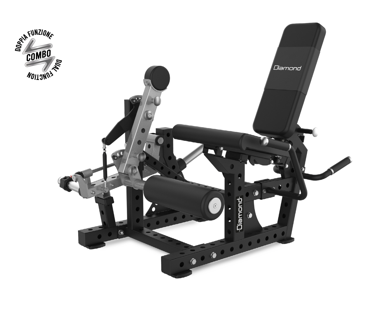 COMBO LEG EXTENSION / LEG CURL PRONO (SERIE RIGS) - PL300-COMBOLEG-R