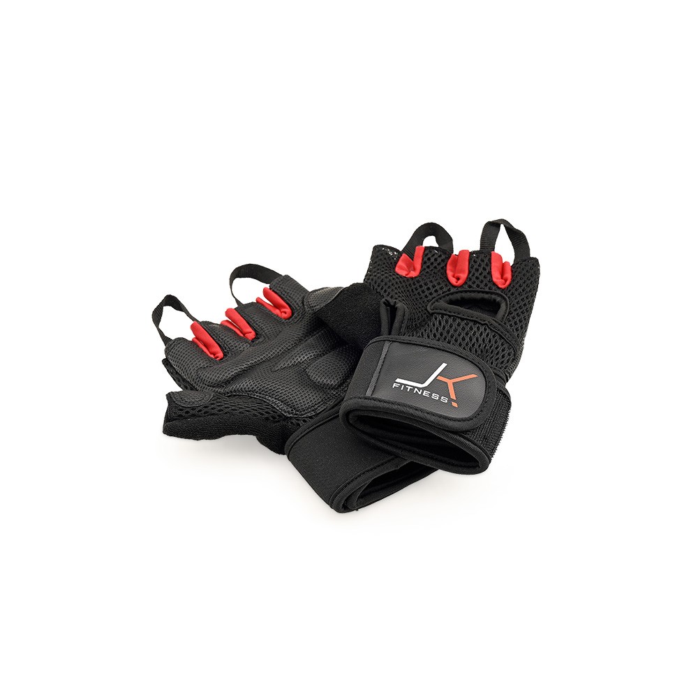 JK FITNESS - GUANTI IN ECOPELLE E RETE - JK GEG