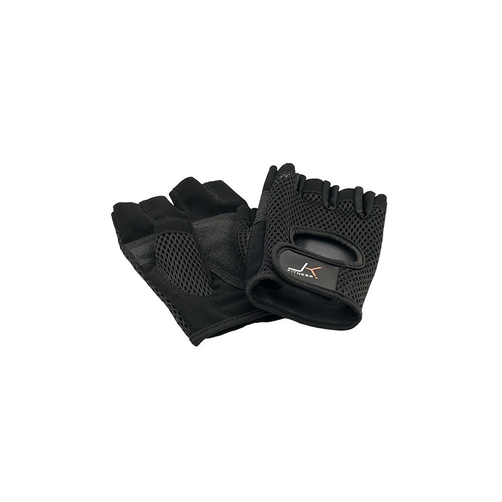 JK FITNESS - GUANTI ECOPELLE IN RETE TRASPIRANTE - JK GPR