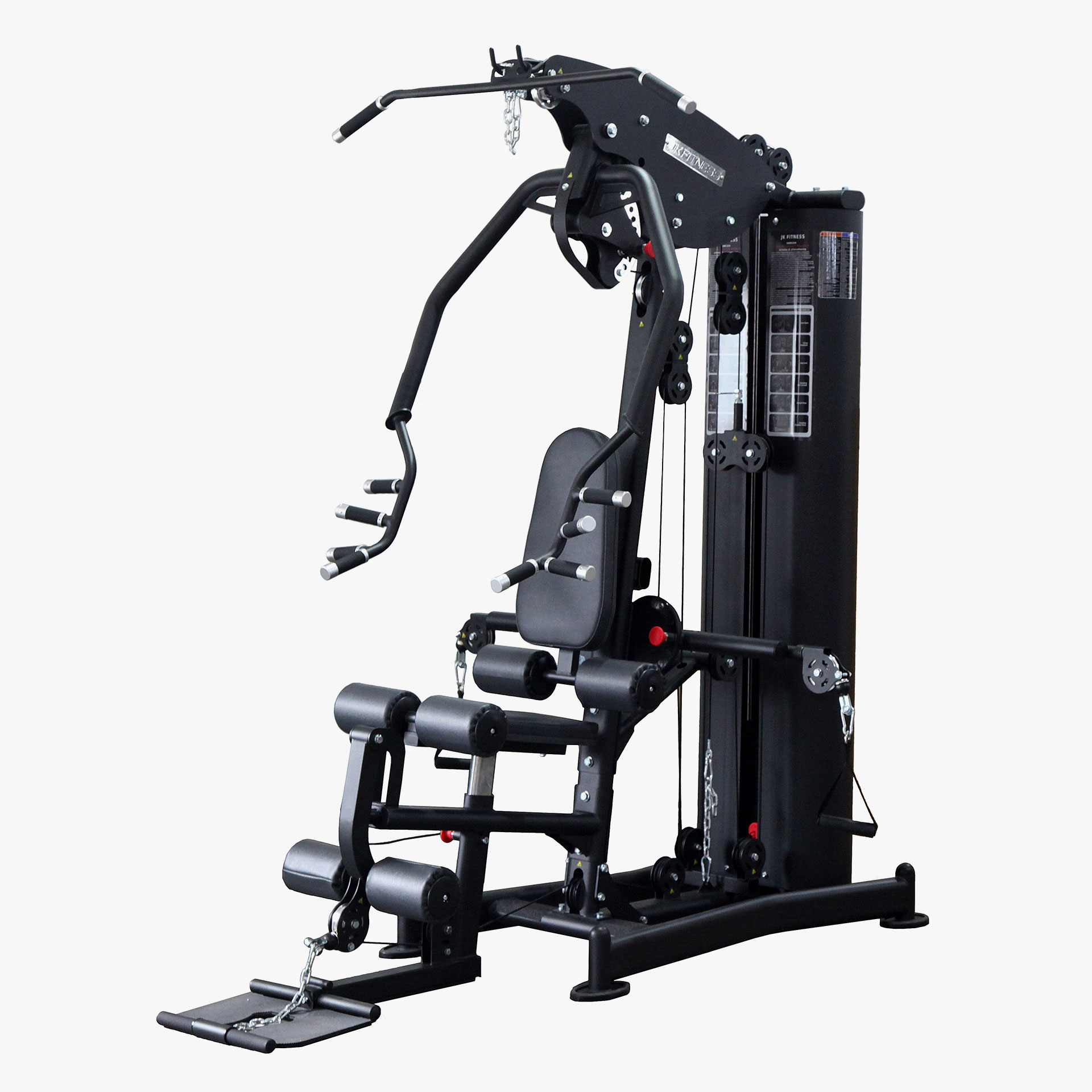Stazione multifunzione - pacco pesi in acciaio 100 kg (serie JK FITNESS HOME FITNESS) - JK6180