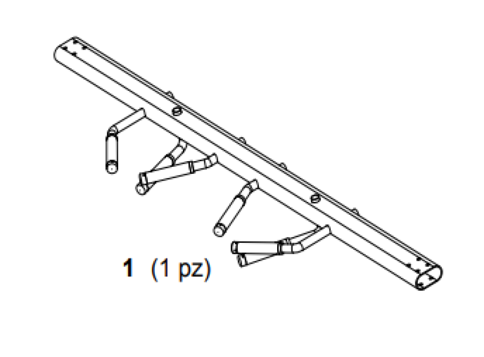Connecting crossbar for the Jungle machine - CROSS-BARCSX7-9