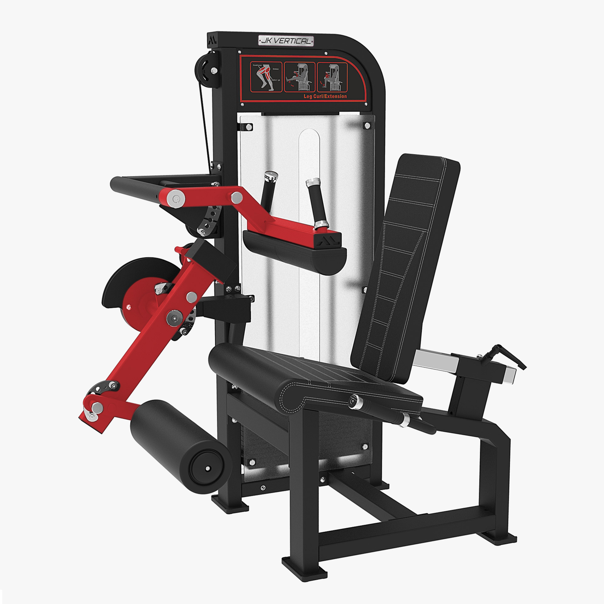 COMBO LEG EXTENSION / LEG CURL SEDUTO (JK FITNESS VERTICAL LINE) - JKV-COMBOSEATEDLEG